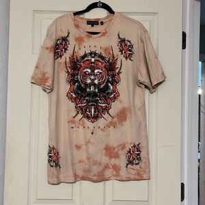 Black Label Affliction Short Sleeve Mens Shirt